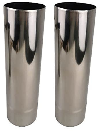 Raccordo per canna fumaria in acciaio inox, Tubo da stufa in acciaio inox, diametro 5 cm/7 cm/11 cm/12 cm, tubo dritto, canna fumaria for a legna, lunghezza 50, di prolunga scarico for camino(11cm)
