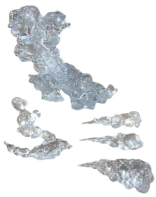 KiBcsLic Modello Effetto Fumo, Accessori Decorativi per Action Figure, Soggiorno,