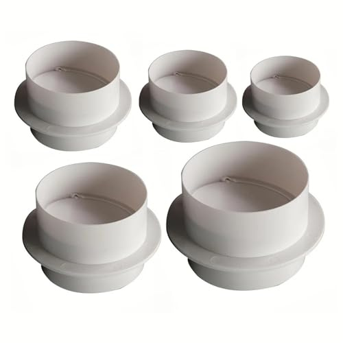 Ventilation Pipe Round Check Valve Air Duct Control Exhaust Fan Pipe Accessories Pipeline Check Valve Hose Anti-Odor Valve(80MM)