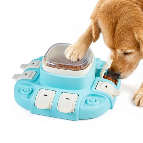 Potaroma Hundespielzeug Puzzle, Futterspender, Intelligenzspiel für Hunde & Welpen Robustes Hartplastik, rutschfest & leicht zu reinigen. Für Training, Balkon & Zuhause, anti Stress, stabil