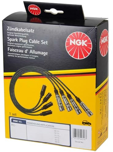 NGK 0967 Zündleitungssatz Zündkabelsatz Kompatibel mit VW Golf 4 Schrägheck 1J1 06A905409G RC-VW236 | Rc-VW236, 0967 passend für A3 Octavia Bora Golf | 0967