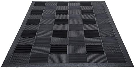 Guardian Floor Protection PARQUET2X3 Parquet Wiper Scraper Outdoor Floor Mat, Rubber, Black, 2' Length, 3' Width