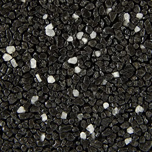 Terralith Buntsteinputz 15kg in schwarz-weiß-anthazit, Sockelputz für Innen und Außen mit Reinacrylat Bindemittel aus Naturstein, 1-2mm Körnung (BSP16)