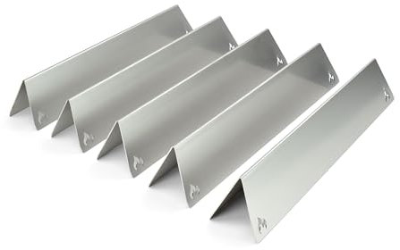 Grillrost.com Das Original Edelstahl Aromaschienen für Weber - Brennerabdeckung für Spirit 300er Serie