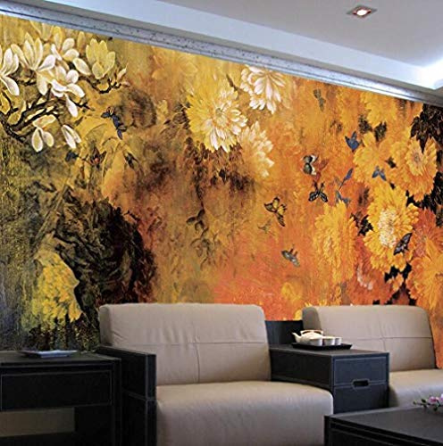 Wallpaper Mural Wall Photo Silk Wallpaper Mural Living Room Bedroom Tv Sofa Background WallWall Painting Pansy 3D Wallpaper