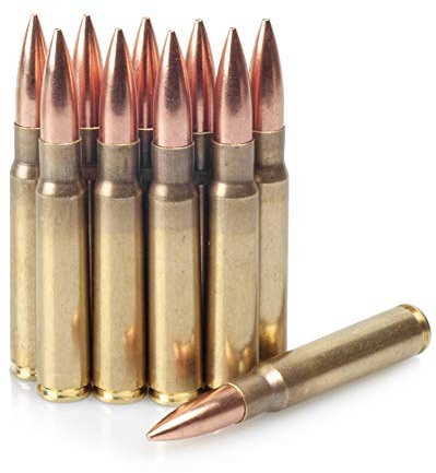 Deko Patronen K98 Munition | Kaliber 8x57 is | geeignet für Mauser Deko Waffen und zur Dekoration | Patronenhülsen aus Metall | legal nachweisfrei erhältlich (10)