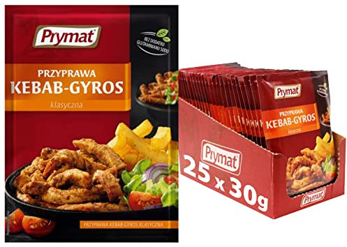 Prymat - Kebab-Gyros Seasoning with Dried Herbs and Spices, 30g (Pack of 25)