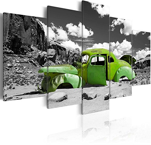 B&D XXL - Akustikbild 225x112 cm Bilder mit Akustikschaumstoff Hochleistungsschallabsorber Schallschutz Leinwandbild XXL 5 tlg Wandbild f-A-0003-b-o