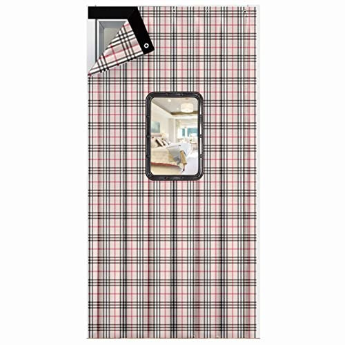 Rideau Phonique Anti Bruit De Porte D'entree 100×230cm, Rideau De Porte Isolant Thermique, Rideau Porte Interieur Phonique, Coupe-Vent Isolation Phonique
