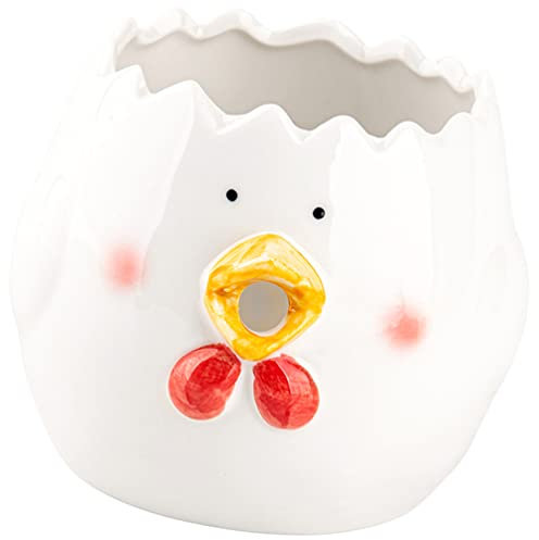 CALLARON Ceramic Egg Separator Funny Chick Design Egg Yolk Separator Tool for Home Baking