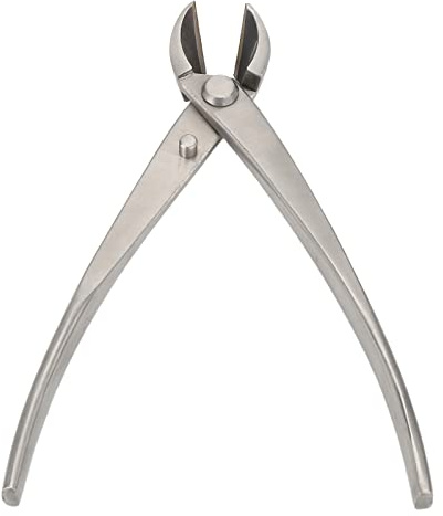 Bonsai tijeras, 165mm de acero inoxidable cóncava botón cortador | Diámetro de cizallamiento de 5 mm, 171 g ligero, agarre ergonómico, cortador de ramas de bonsai, cortador de extremidades