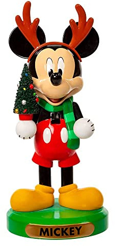 Disney Kurt Adler 6-Inch Mickey Mouse with Tree Nutcracker