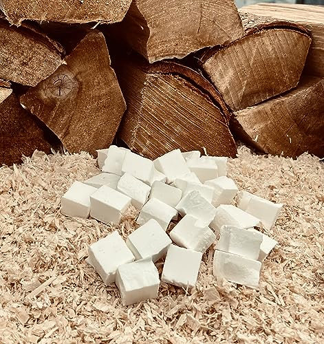 384x Anzündwürfel, Grillanzünder, Anzünder, Kaminanzünder, Feueranzünder, Ofenanzünder und Kohleanzünder in einen - Ideal für Ofen, Grill und Kamin - Inklusive Gratis Schlüsselanhänger