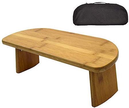 Bambus-Meditationsbank, Faltbarer und ergonomischer Meditationshocker, bequem zum Knien oder Sitzen, perfekt für tiefere und längere Meditation
