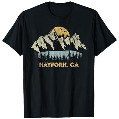 Hayfork California Mountain Sunset Sunrise CA T-Shirt