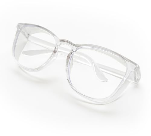 Yier Mei Safety Glasses Anti Fog Goggles for Nurses Women Protective Eyewear, Eye Anti Dust UV Protection Glasses for Women Men (Clear)