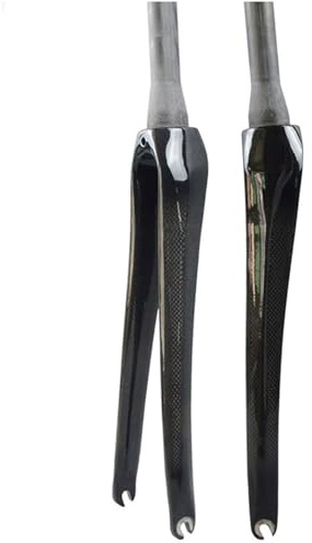 HWEVDHJ Starre Fahrradgabeln 700C T800 Kohlefaser-Rennradgabel C-Typ-Bremse 1-1/2 Tapered Bikes Hartgabel QR 100 Mm