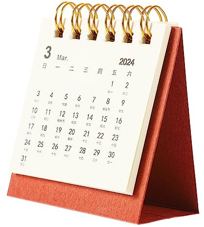 VILLCASE Tischkalender Aus Kleiner Kalender Mit Monaten Und Wochentagen Langlebig Und Praktisch Für Büro Und Haushalt