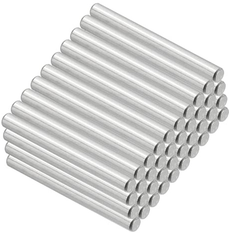 PATIKIL 50Pcs Pasadores Cilíndricos 3 x 30mm, Soportes Cilíndricos para Estantes de Acero Inoxidable 304, Clavija Pasador para Fijar y Conectar Estantes Muebles | Enchufe centrado pernos metal cilíndrico para estantes elementos para posición componentes fijación muebles