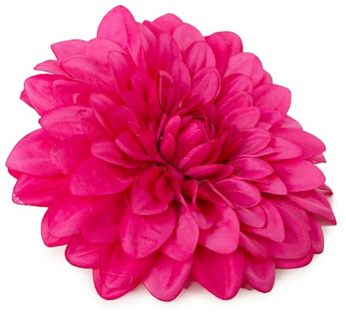 Logbuch-Verlag große Dahlie Blume als Wanddekoration Fuchsia pink Wand Deko zum Aufhängen Kunstblume 35 cm