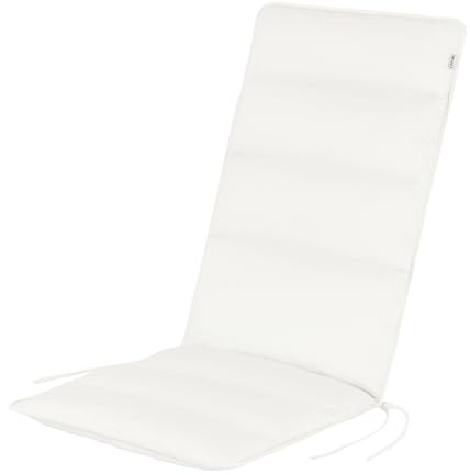 HAVE A SEAT Living - Hochlehner Auflage | Flair (1 St.) - Sitzpolster Outdoor 120x48 cm - Bequem, Wetterfest, Waschbar bis 95° C, Ergonomisch - Made in Germany (1 Stück | 120x48 cm, Weiß)