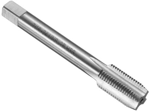 QUARKZMAN Tarauds à Main, 7/16-24 UNF 2B Taraud Finisseur Américain à droit en Acier Rapide HSS6542, Tarauds et filières Durables pour Outil Taraudage Vis Réparation Bricolage