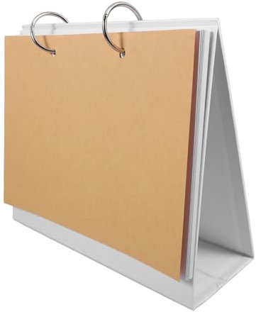 DIYEAH Diy Leerer Tischkalender Mit Abnehmbaren Weißen Kartoninnenseiten Stabiles Spiraldesign Selbst Gestalten Dekorativer Aufsteller Für Notizen Zeichnen Und Fotokleben