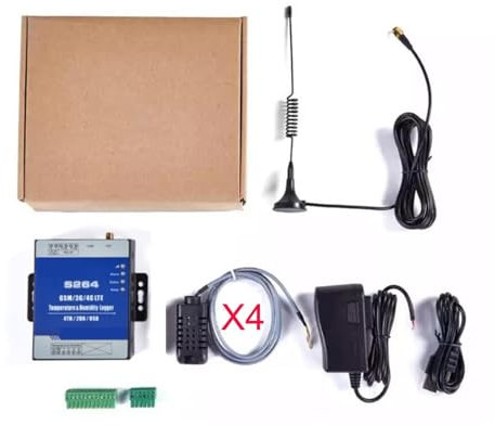 Drahtloser Temperatur-Feuchtigkeits-Datenlogger 3G 4G LTE-Überwachungssystem Ferndatenerfassung RTU mit Temperatursensor(4G y temp sensor)