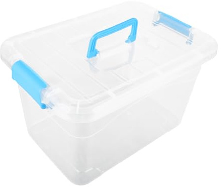 ibasenice Portable Handheld Sand Tray with Lid Capacity Plastic Sandbox Storage Box for Outdoor Sandbox for Playroom and Bedroom Use