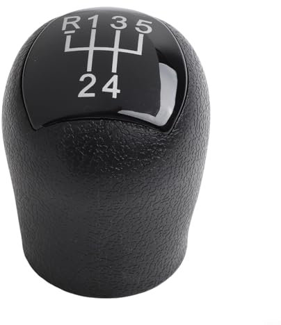 YJDOORPLAY Pomo de palanca de cambios para Renault Twingo, Kangoo, Clio II MK2 y Logan, construcción robusta de ABS para coches (negro)