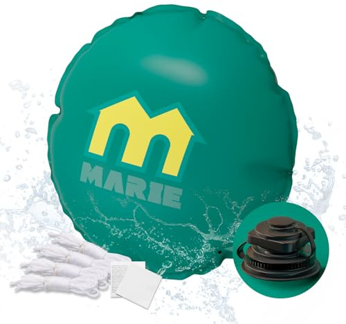 MARIE Poolkissen Winter Ø 300 cm (für Ø300-400cm Pools) - Luftkissen Winterfest Frostschutz bis -20°C - Robuste Schwimmbadabdeckung - Kältebeständig, Flexibel & Langlebig - gegen Risse und Brüchigkeit