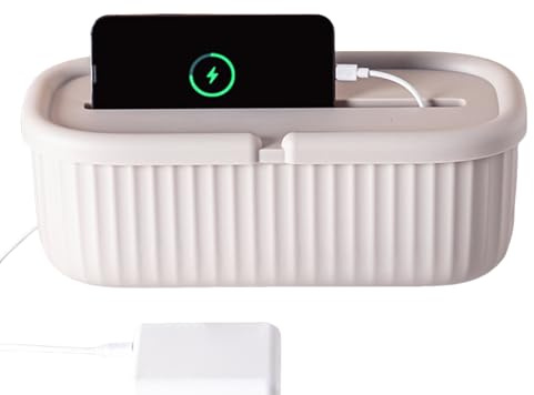 Cable Management Box,Cable Box Organizer | Wire Bin Socket Safety Basket for Daily Home TV Desk Living Room Bedroom Kitchen Workplace Apartment Floor