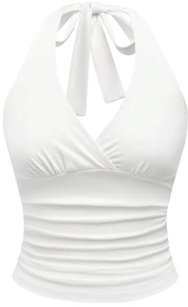 Haut Leopard Femme, Débardeur Femme Crop Top Sexy Crop, Y2K Backless Top T-Shirts, Clubwear Tops en Filet à Maille pour SoiréE Club pour Fille Débardeur d'été à bretelles pour femme avec motif léopard