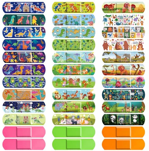 360 Pcs Kids Cartoon Bandages, 33 Styles Children's Flexible Adhesive Bandages, Colorful, Waterproof, Breathable, Protect Scrapes