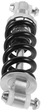 MUELODSIC Amortiguador Suspensión Trasera Bicicleta Montaña Fácil Instalación Compatible Bicicletas Plegables y Estándar Absorción Resorte Negro