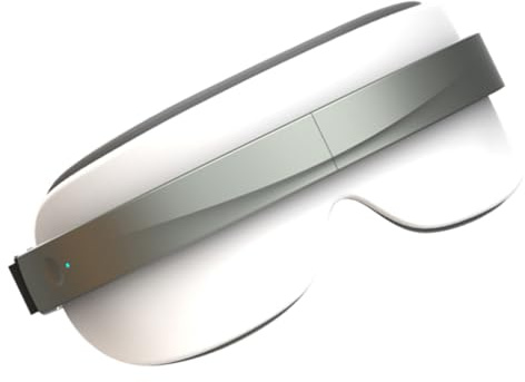 Masseur Oculaire Rechargeable Blanc, Appareil de Massage Anti-âge