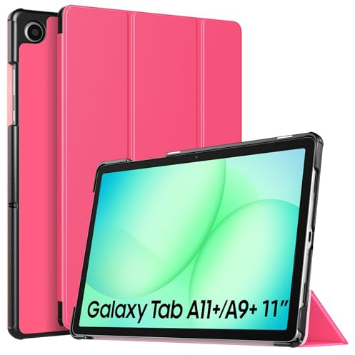 TiMOVO Funda para Samsung Galaxy Tab A11+/A11 Plus 11 2025, Rosa durazno | Compatible con los modelos SM-X230/X236/X238, Ligera y Delgada, Soporte Triángulo Ajustable, Auto Activación/Suspensión