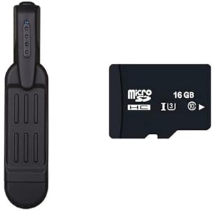 T189 mini camcorder pieno HD 1080P. Camera Body Camm Wearable Body Mini DVR. Digitale DV. Supporto for videoregistratore della fotocamera 3 2 GB. Carta Videoregistratore(Cam with 16G Card)