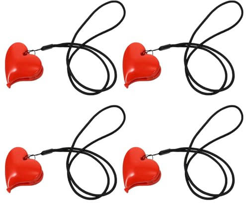 SOIMISS Clips en Forma de Corazón para Cochecito de Ñiño, Abrazaderas Multifuncionales de Abs y Nylon, Pinzas Suaves para Mantas y Quilts, 2 Juegos para Cuna y Paseo