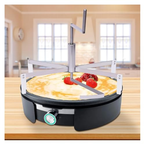 16-Zoll-Edelstahl-Crepe-Verteiler-Werkzeug, 40 cm Crepe-Verteiler, Pfannkuchen-Maker, Pizza-Teig-Kochverteiler, Tegulator, Pfannkuchen-Maker und Teigverteiler
