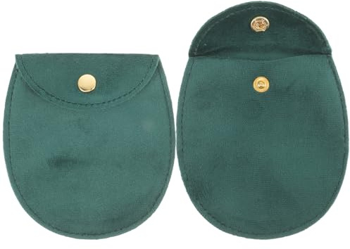 Toddmomy 2pezzi Custodie Orologi da Tasca Verde, Portatile e Protettivo Contro Graffi e Sporco, Sacchetto Vintage per Conservare Orologi da Tasca in Viaggio