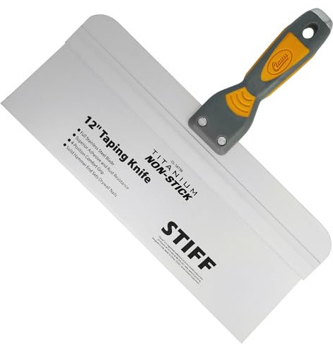 Clauss Spachtel 12 (30,5 cm) mit breiter Klinge in Profiqualität | Titanium Bonded Edelstahlklinge mit Antihaftbeschichtung | rutschfester, ergonomischer Griff | ideal als Flächenspachtel | 18736