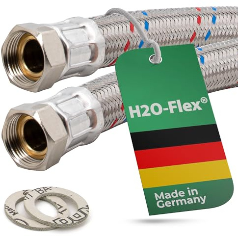 H2O-Flex® Panzerschlauch 3/4ÜM x 3/4ÜM (DN19) für Nutzwasser Heizungsschlauch