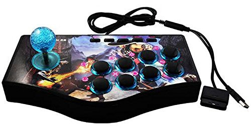 SUNCHI 3 in 1 Arcade Fight Stick Fighting Joystick Game Controller for PC / PS3 / Android TV Box/Raspberry Pi/Retro Pie