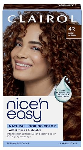 Clairol Nice'n Easy Permanent Hair Dye, 4R Dark Auburn | 1 Pack
