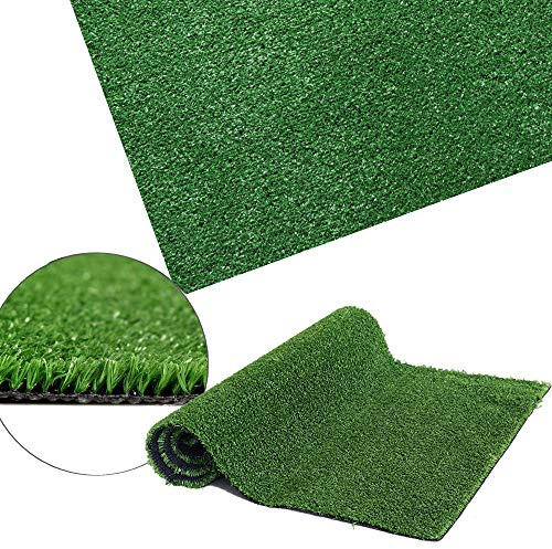 Petgrow Gazon synthétique artificiel de 10 mm de hauteur, gazon artificiel haute densité pour chiens, animaux de compagnie, paysage intérieur et extérieur (1 m x 3 m)