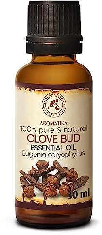 Aceite Clavo 30ml - 100% Natural - Eugenia Caryophyllus - Indonesia - Aceite Esencial Clavo para Belleza - Difusor de Aroma - Lámpara de Fragancia