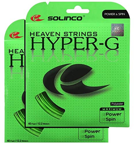 Solinco Hyper-G Tennissaiten, 18 g, 2 Packungen