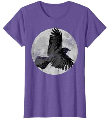 Dark Silhouette Gift Idea for Crow Fans T-Shirt T-Shirt