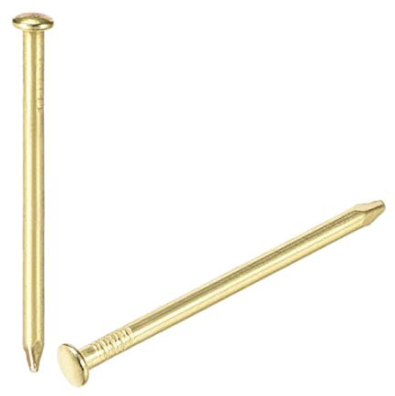 200 stücke kleine winzige Nägel 1.5x35mm for DIY. Dekoratives Zubehör Goldton DUO ER